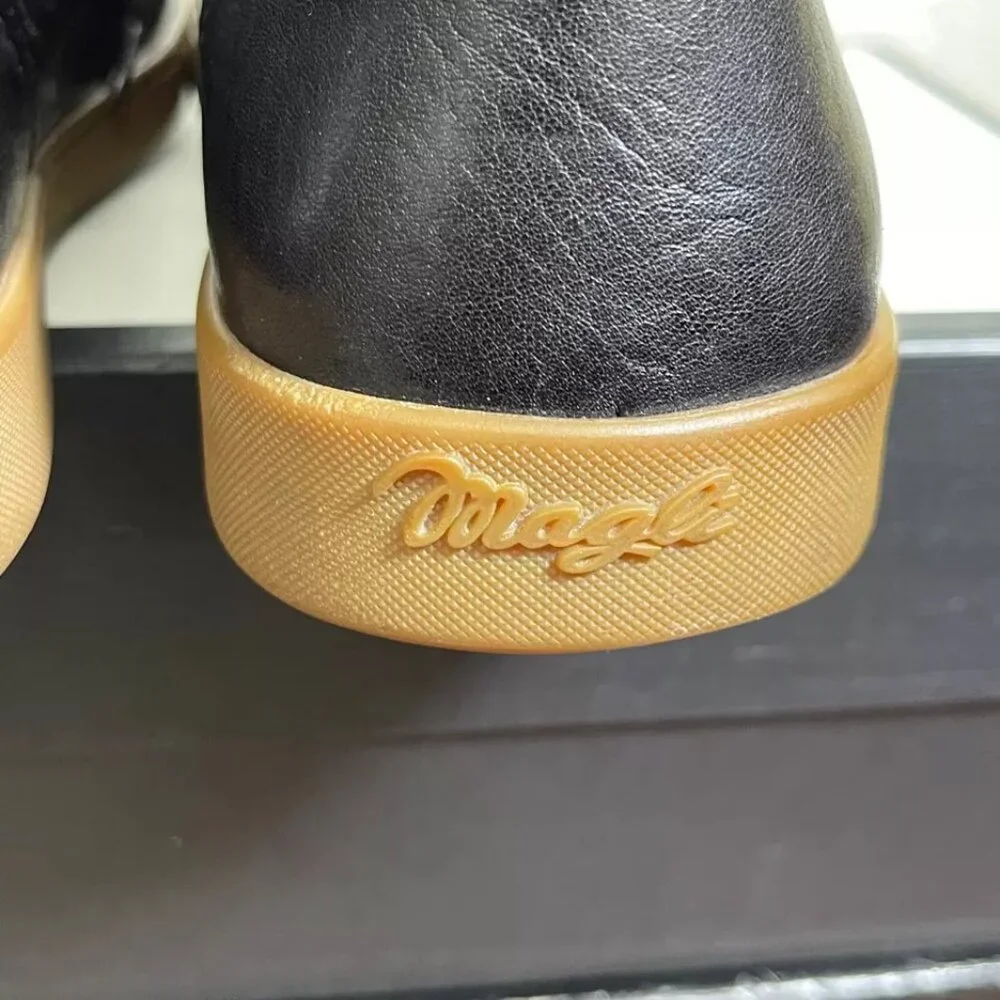 Bruno Magli Chukka Boots Black Leather Casual Shoes Two Eye Lace up Men's Size 9